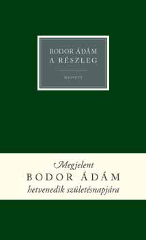 Bodor Ádám: A részleg könyv