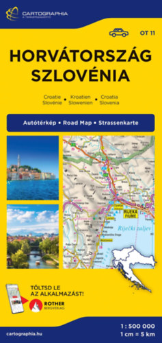 Cartographia Kiadó: Horvátország, Szlovénia autótérkép könyv
