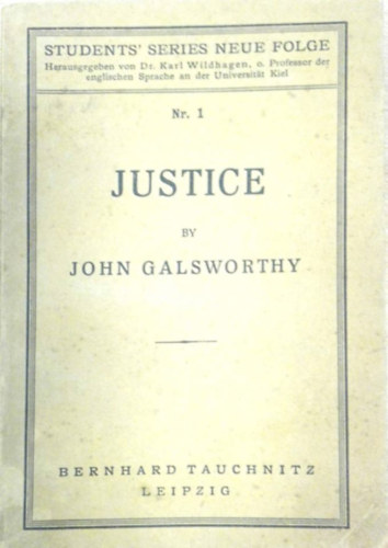 John Glasworthy: Justice antikvár