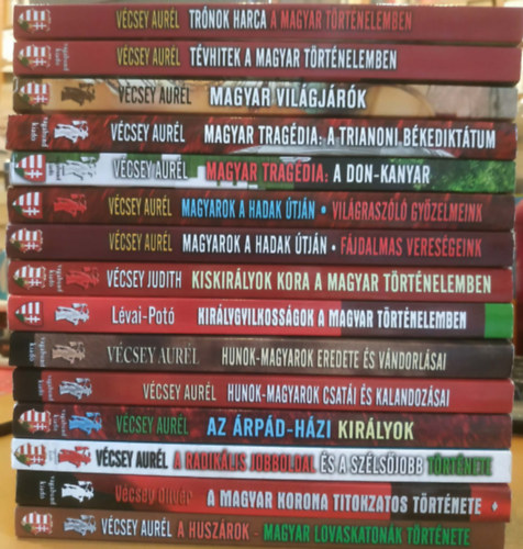 Vécsey Aurél: 15 db Vécsey Aurél: A huszárok; A magyar korona titokzatos története; A radikális jobboldal és a szélsőjobb története Magyarországon; Az Árpád-házi királyok; Hunok-magyarok csatái és kalandozásai; Hunok-magyarok eredete és vándorlásai antikvár