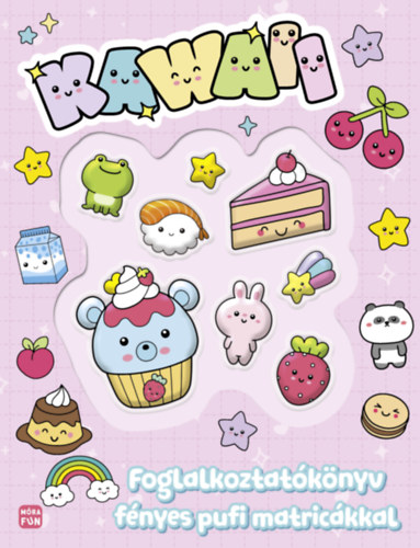 Kawaii - Foglalkoztatókönyv fényes pufi matricákkal akciós termékkép 1