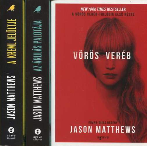 Jason Matthews: Vörös veréb I-III. (1-3.) (Vörös veréb + Az árulás palotája + A Kreml jelöltje) antikvár