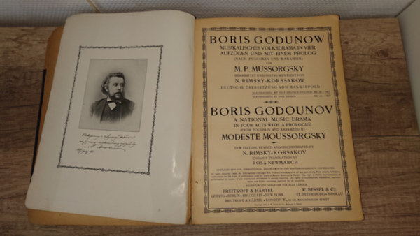 Modest Mussorgsky: Boris Godunow - Musikalischess Volksdrama in vier Aufzügen und mit einem Prolog antikvár