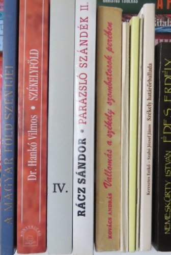 Baják László, Endrey Antal, Nemeskürty István, Keresztes Enikő, Szabó József János, Kovács András, Rácz Sándor, Lissák György, Dr. Hankó Vilmos, Török József: 10 db magyar történelem: Szent István király és kora; A disznófejű nagyúr; Mosonmagyaróvár 1956; Édes Erdély; Székely határőrballada; Vallomás a székely szombatosok perében; Parázsló szándék II.; Az aranykígyó IV.; Székelyföld; A magyar föld szentjei antikvár