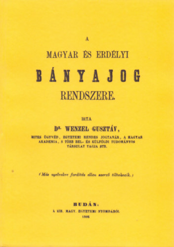 A magyar és erdélyi bányajog rendszere akciós termékkép 1