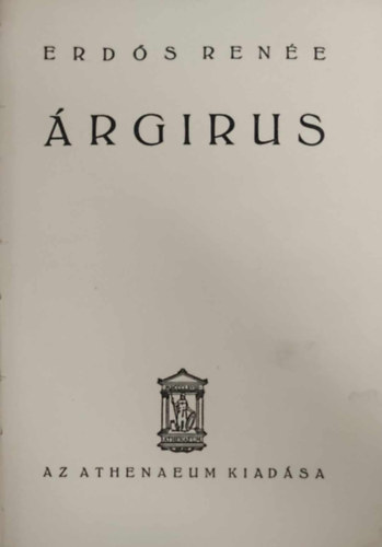 Erdős Renée: Árgirus antikvár