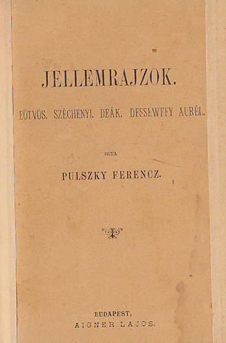 Pulszky Ferencz - Könyvei / Bookline - 1. oldal