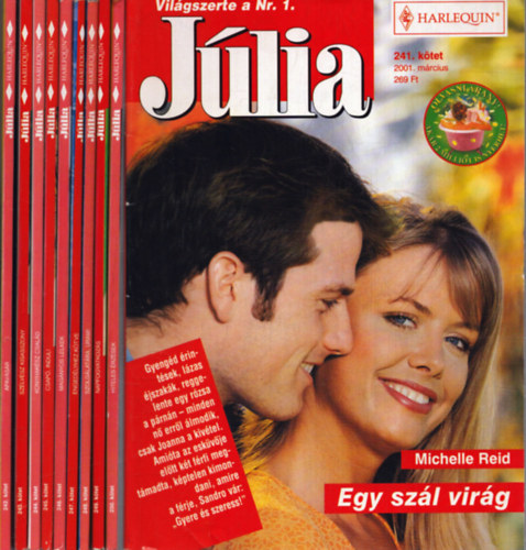 Michelle Reid, Day Leclaire, Lucy Gordon, Mary Lyons, Több szerző: Júlia 241-250. számok: Egy szál virág - Apavásár - Szélvész kisasszony - Konyhakész család - Csapó,indul! - Magányos lelkek - Engedélyhez kötve - Szolgálatára, uram! - Napfogyatkozás - Hiteles érzések antikvár