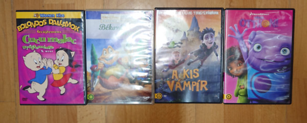 Walt Disney: 4 mese DVD: Végre otthon!, A kis vámpír, Bolondos Dallamok - Cucu malac gyűjteménye 3., Békavári uraság antikvár