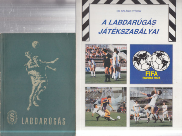 2 db. labdarúgás (Verseny- és játékszabályok + A labdarúgás játékszabályai) antikvár