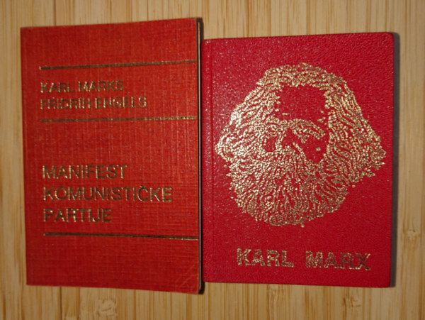 2 kommunista minikönyv Jugoszláviából: Manifest Komunisticke Partije, Karl Marx antikvár