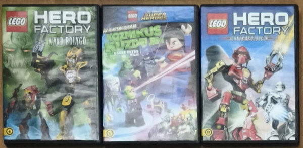 2db Hero Factory DVD + ajándék DVD: Kozmikus küzdelem, Jönnek az újoncok + Teenage Mutant Ninja Turtles Season 1 DVD 3. antikvár