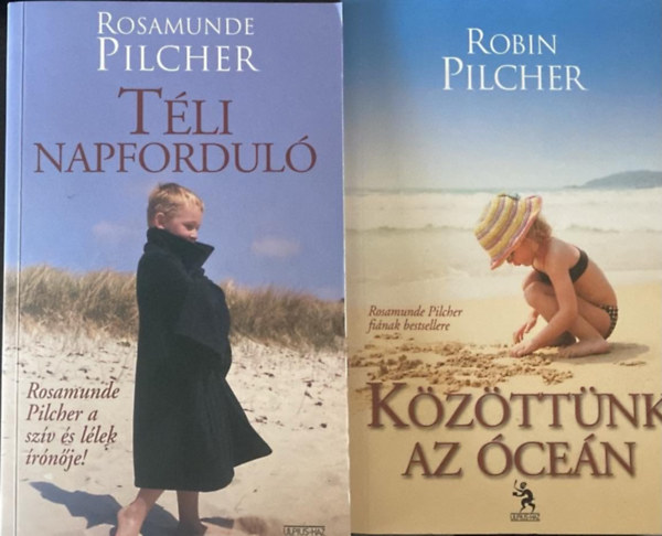 Rosamunde Pilcher, Robin Pilcher: 2 db mű: Rosamunde Pilcher  - Téli napforduló + Robin Pilcher - Közöttünk az óceán antikvár