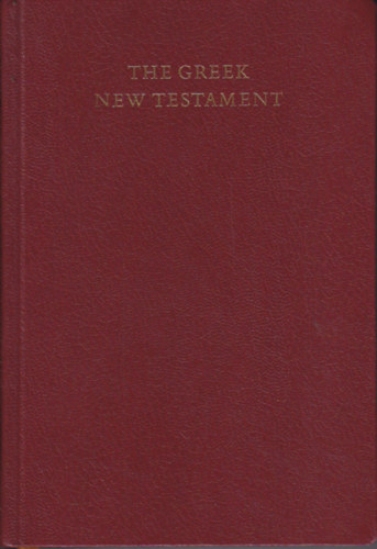 Aland, K.-Black, M. (editors): The Greek New Testament antikvár