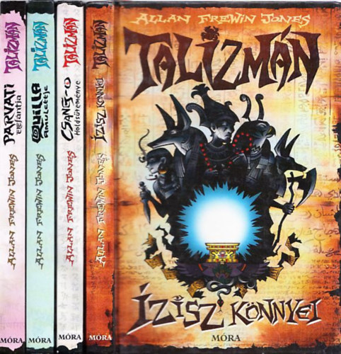 Allan Frewin Jones: Talizmán 1-4. (Ízisz könnyei + Csang-o holdsüteménye + Quilla amulettje + Parvati elefántja) antikvár