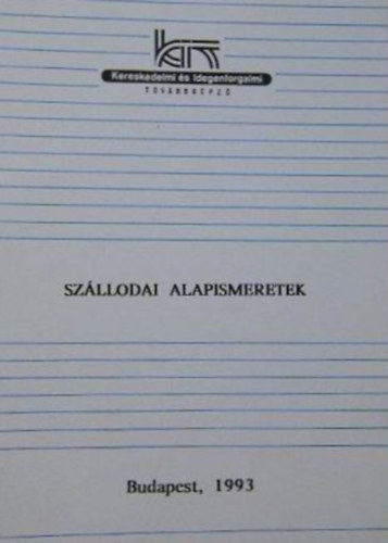 Hajdu Mária: Szállodai alapismeretek antikvár