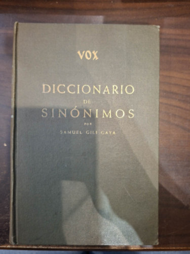 D. Samuel Gili Gaya: Diccionario de sinónimos (spanyol szinonimaszótár) antikvár