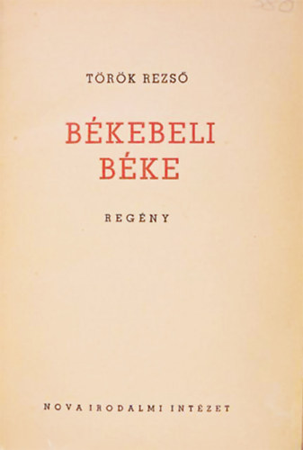Török Rezső: Békebeli béke antikvár