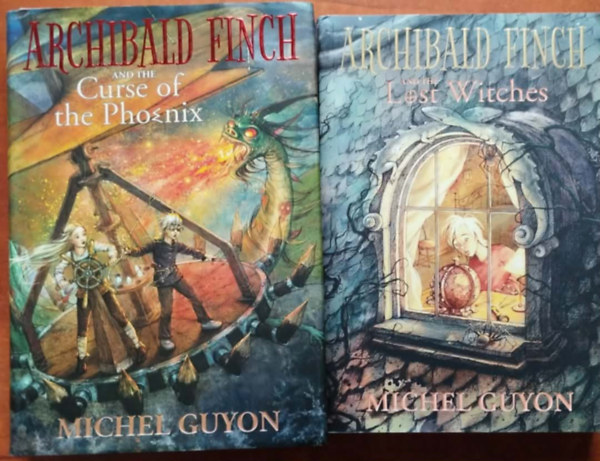 Michel Guyon: Archibald Finch and the Lost Witches+Archibald Finch and the Curse of the Phoenix(book 1+2, illustrated antikvár