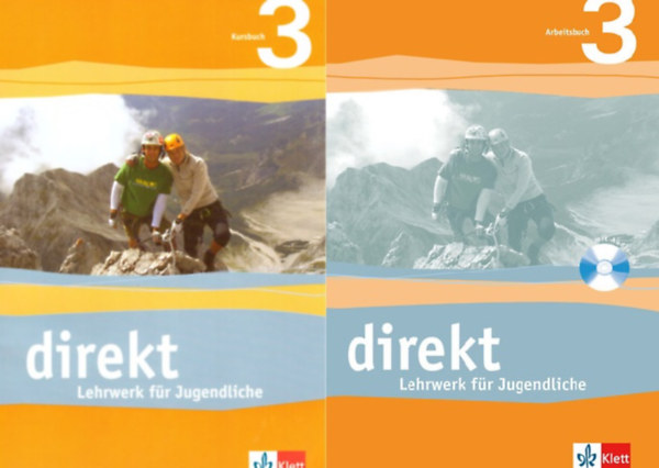 Direkt 3 Lehrwerk für Jugendliche Kursbuch + Arbeitsbuch CD melléklettel antikvár