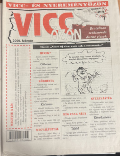Vicc-özön 2000.február antikvár