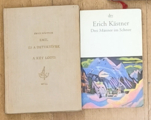Erich Kästner: Emil és a detektívek-A lét Lotti + ajándék mű: Drei Männer im Schnee antikvár
