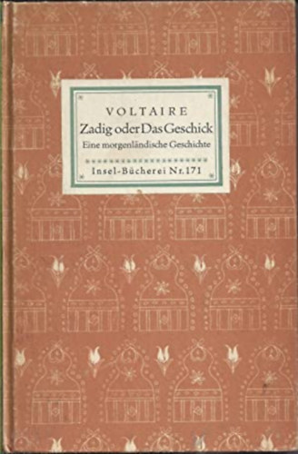 Voltaire: Zadig oder Das Geschick (Insel-Bücherei Nr. 171) antikvár