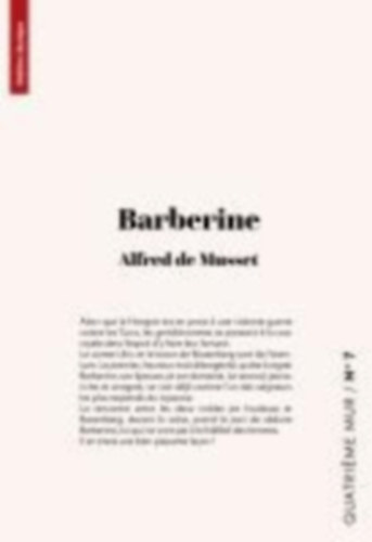 Musset, Alfred De: Barberine idegen