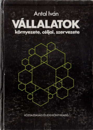 Antal Iván: Vállalatok környezete, céljai, szervezete antikvár