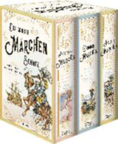 Grimm, Wilhelm - Grimm, Jacob - Hauff, Wilhelm - Andersen, Hans Christian: Der große Märchenschatz (Andersens Märchen - Grimms Märchen - Hauffs Märchen) (3 Bände im Schuber) idegen