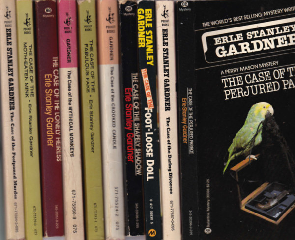 Erle Stanley Gardner: 10 db Erle Stanley Gardner könyv idegen