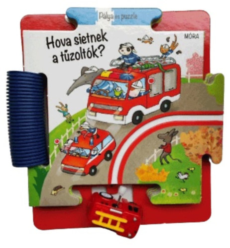 Pálya és puzzle - Hova sietnek a tűzoltók? könyv