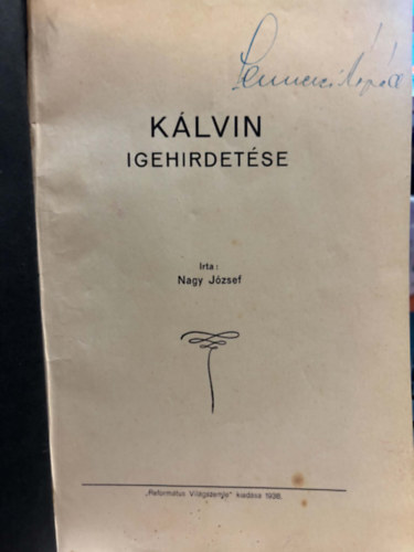 Kálvin igehirdetése antikvár