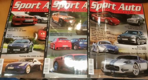 Fábián László: 3 db Sport Auto Teszt Tuning Poszter (Szórványszámok, sorszámok a terméklapon) antikvár