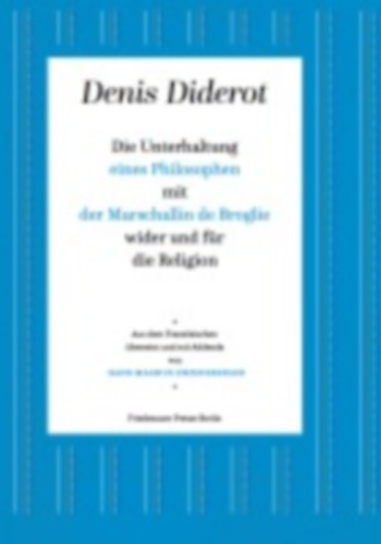 Diderot, Denis: Diderot, D: Unterhaltung eines Philosophen idegen