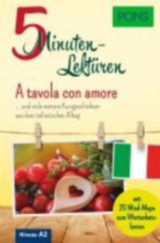 PONS 5-Minuten-Lektüre Italienisch A2 - A tavola con amore idegen