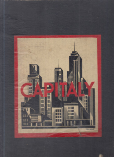 Capitaly társasjáték táblája (1930-as évek) antikvár