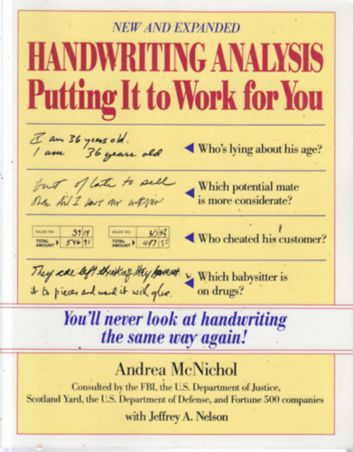 Andrea McNichol: Handwriting Analysis : Putting It to Work for You antikvár
