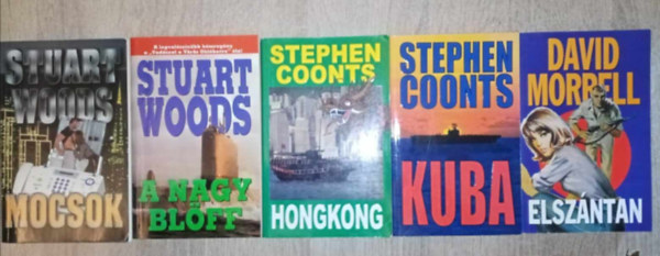 Stuart Woods, Stephen Coonts, David Morrell: I. P. C. Kiadó Akció / Kaland irodalmi könyvcsomag (5db) Mocsok / A nagy blöff / Hongkong / Kuba / Elszántan könyv