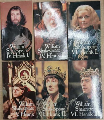 William Shakespeare: 4 William Shakespeare mű (7 kötetben): IV. Henrik I-II. - V. Henrik - VI. Henrik I-III. - VIII. Henrik antikvár
