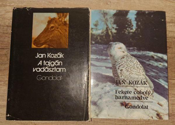 Jan Kozák: 2 könyv Jan Kozák: Fekete coboly, barna medve, A tajgán vadásztam antikvár
