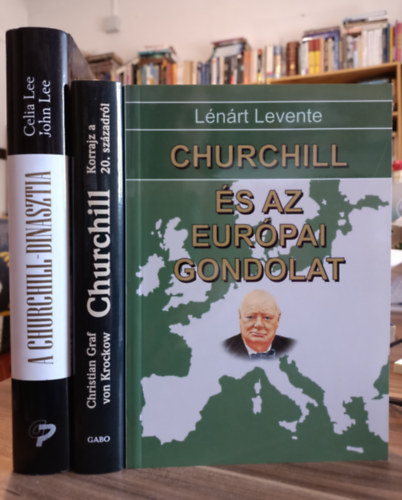 Lénárt Levente, Christian Graf von Krockow, Celia Lee, John Lee: 3 db-os Churchill könyvcsomag: Churchill és az európai gondolat; Churchill – Korrajz a 20. századról; A Churchill-dinasztia antikvár