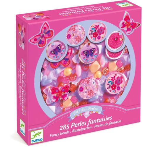 Pillangók, ékszerkészítő készlet (DJECO, Oh! Les Perles, pink) játék