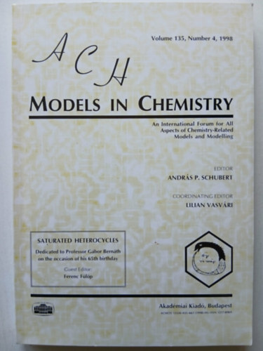 A. P. Schubert: Acta Chimica Hungarica - Models in Chemistry antikvár
