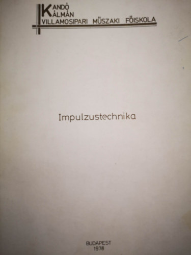 Tóth Ferenc: Impulzustechnika könyv