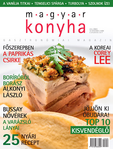 Magyar Konyha 2015. június. 39. évfolyam 6. szám könyv