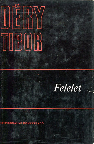 Déry Tibor: Felelet II. antikvár