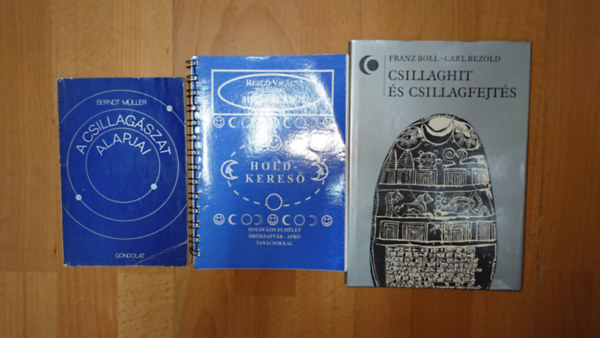Berndt Müller, Boll, Franz-Bezold, Carl: 3 könyv csillagokról, jóslásról: Csillaghit és csillagfejtés, A csillagászat alapjai, Holdkereső - A Rezgő Világ folyóirat melléklete antikvár