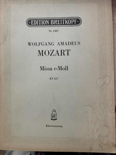 Mozart: Missa c-Moll KV 427  (Klavierauszug) antikvár