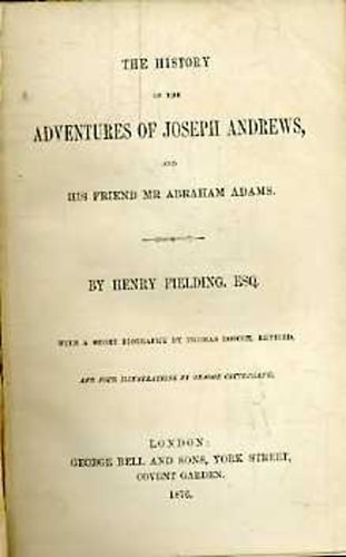 Henry Fielding: The history of the adventures of Joseph Andrews idegen